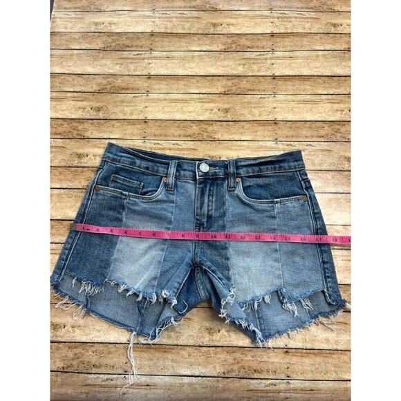 BlankNYC The Essex Paneled Blue Denim Shorts Size 25 - Picture 13 of 14